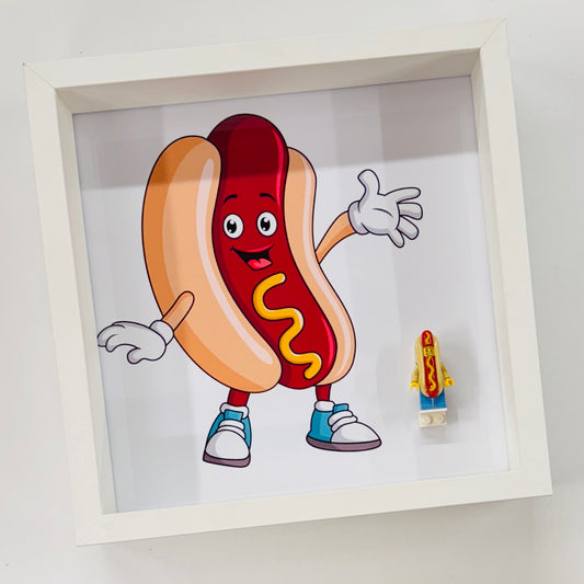 Hotdog Minifigure in a Frame
