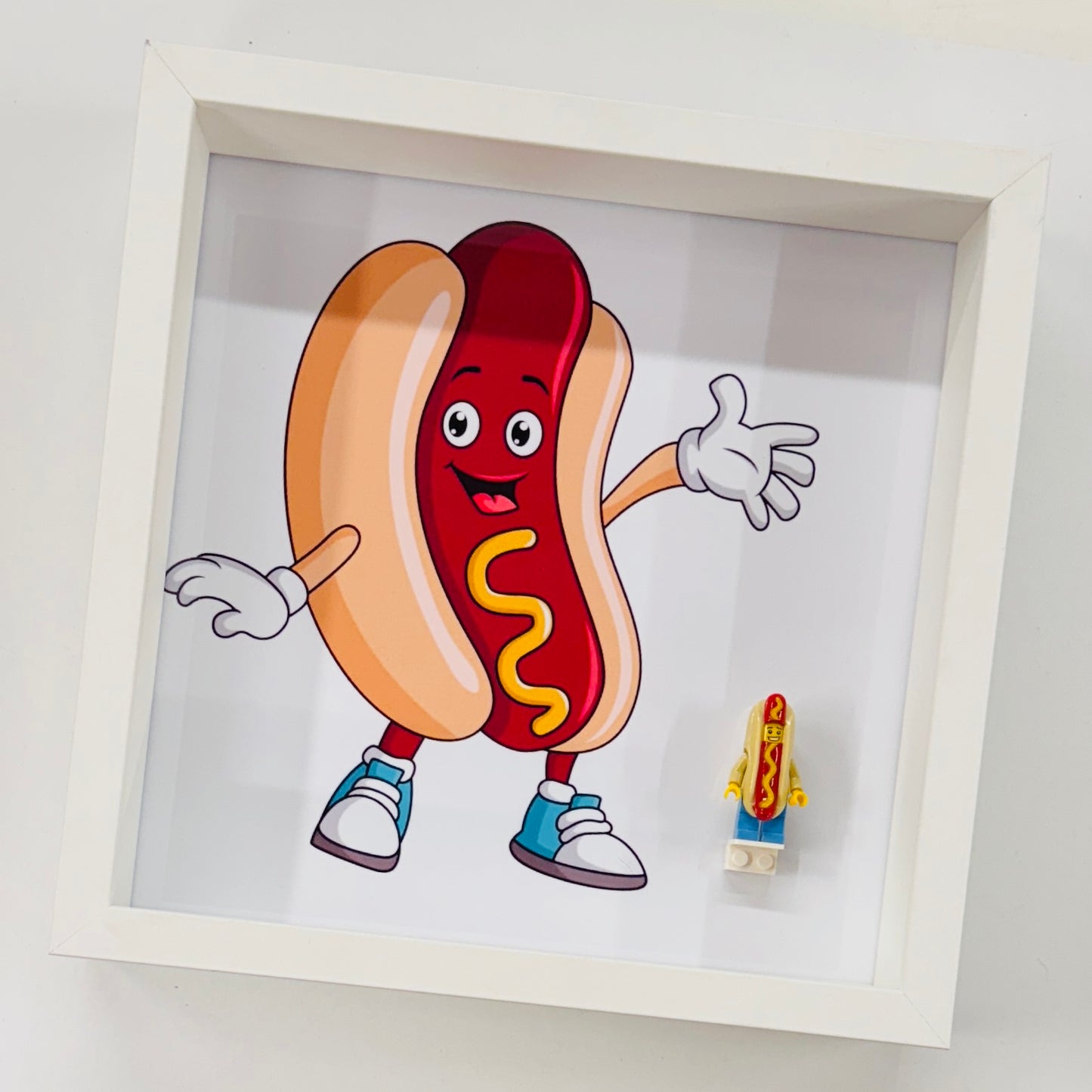 Hotdog Minifigure in a Frame