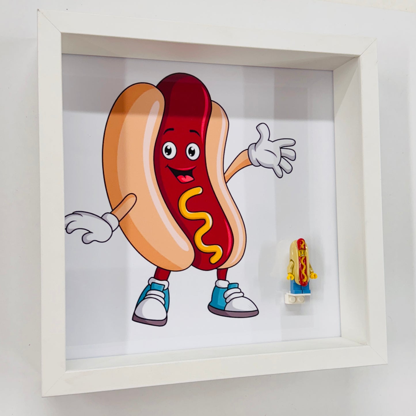 Hotdog Minifigure in a Frame
