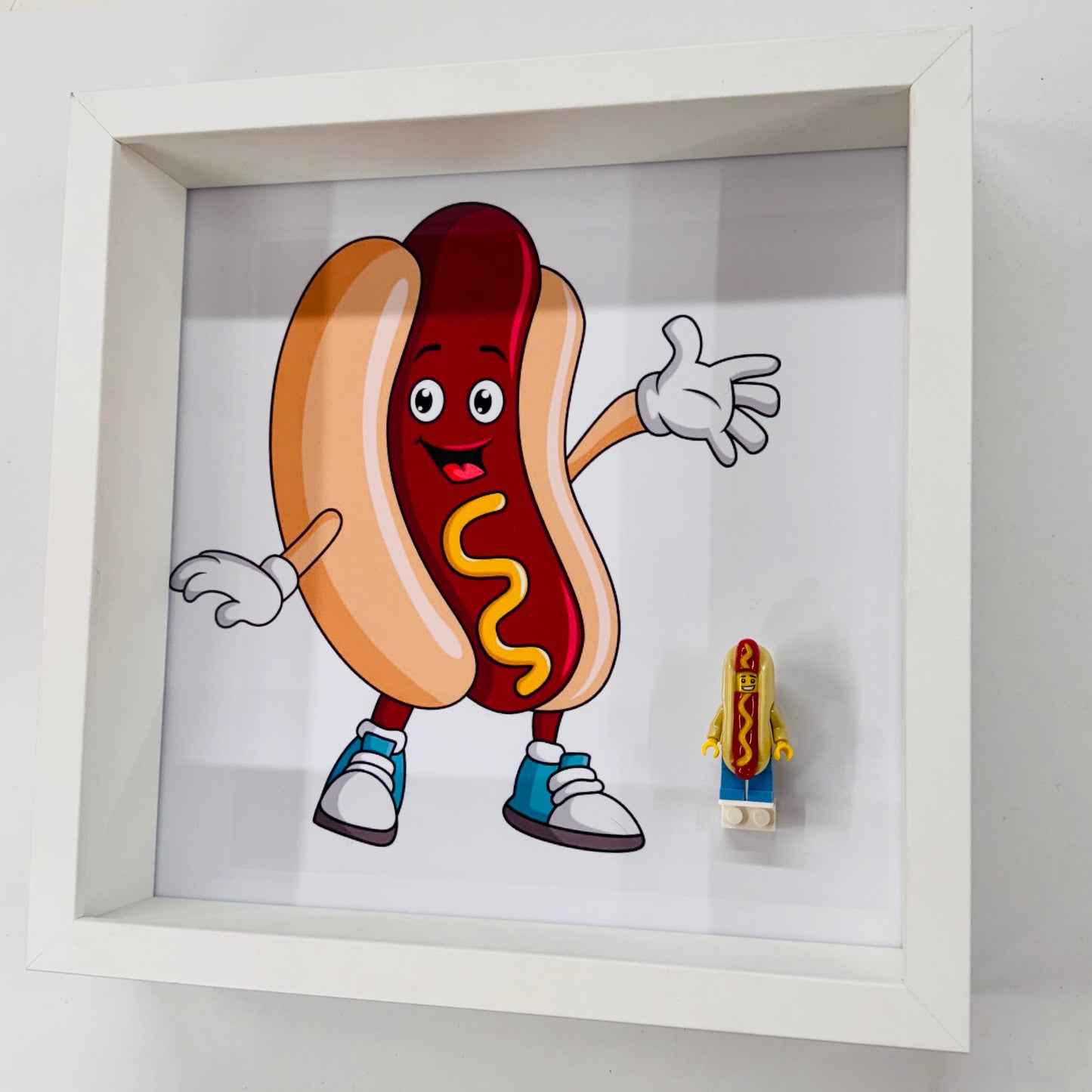 Hotdog Minifigure in a Frame