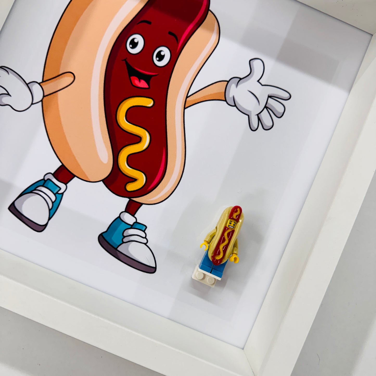 Hotdog Minifigure in a Frame