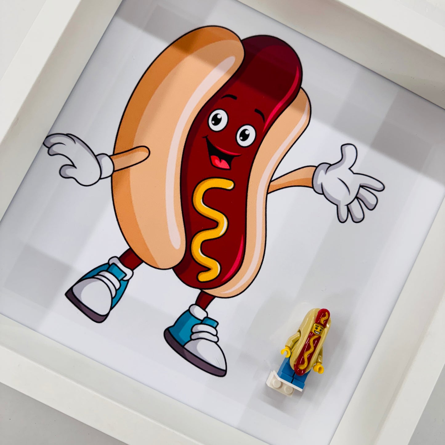 Hotdog Minifigure in a Frame
