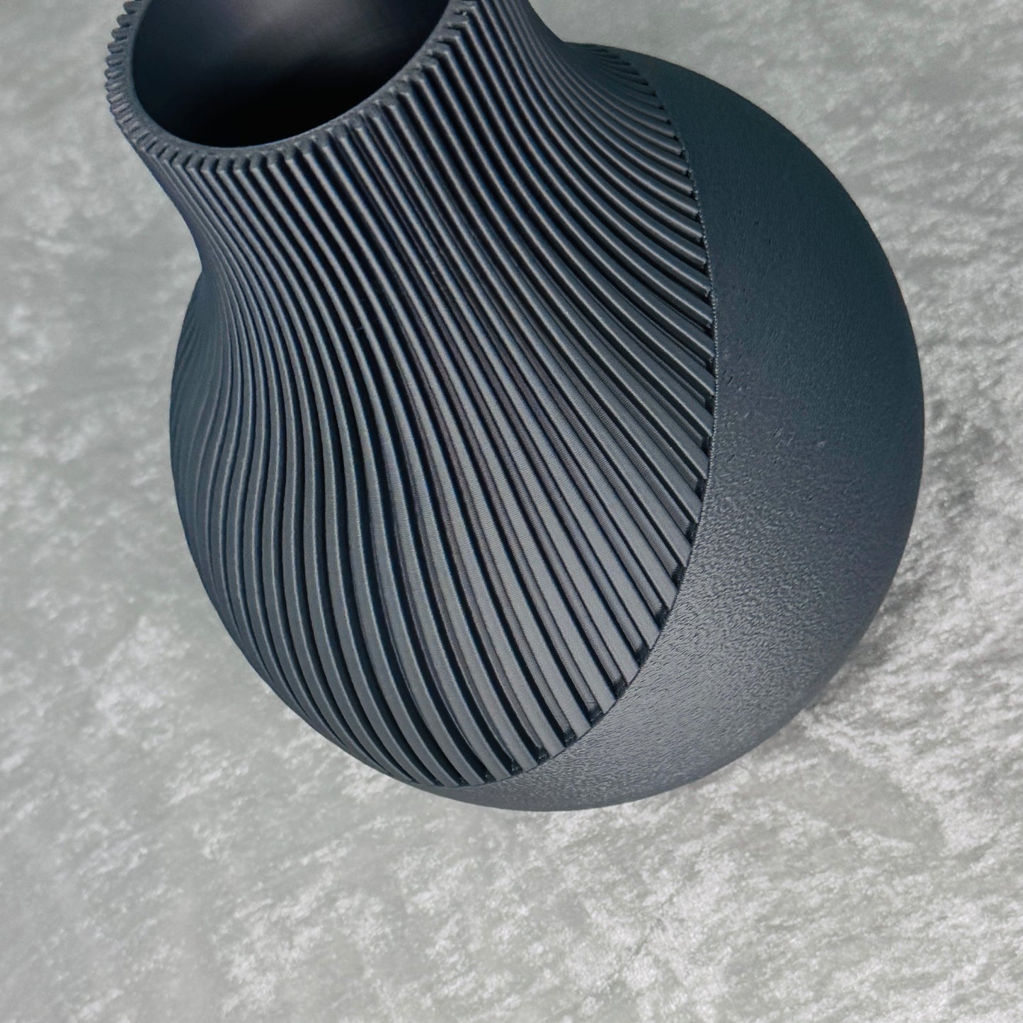 Vase for Lego Or Dried Flowers 18cm 3D-Printed in Pastel & Sleek Greys