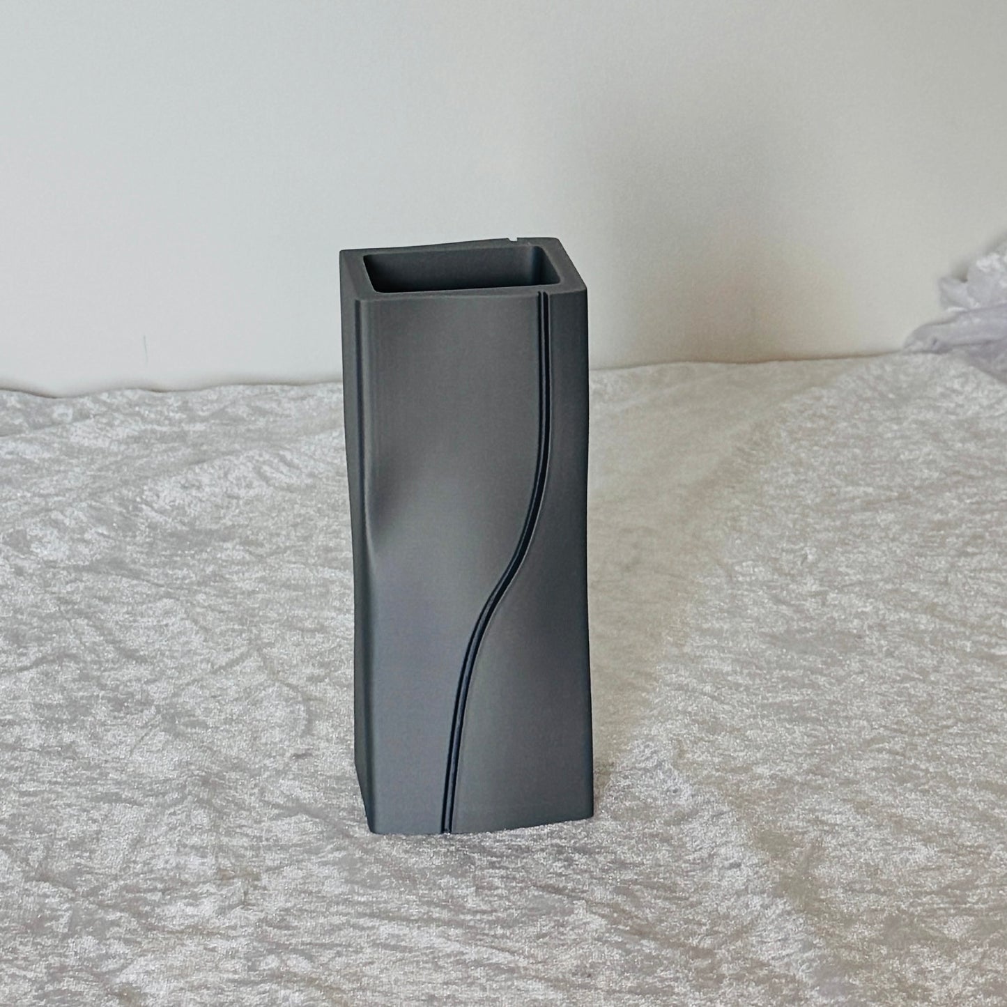 Vase for Lego or Dried Flowers 15cm 3D-Printed Vase in Pastel & Sleek Greys
