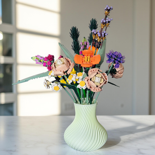 Display Vase For Lego Bouquet,Artificial Flowers, Roses 10280 Botanicals.
