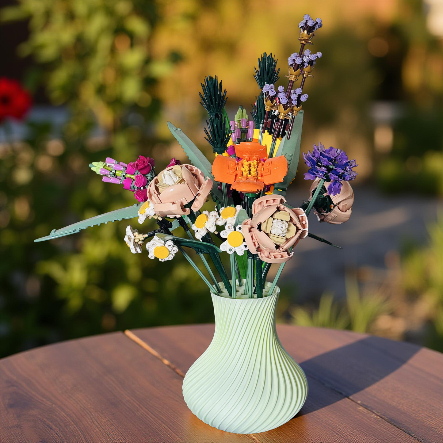 Display Vase For Lego Bouquet,Artificial Flowers, Roses 10280 Botanicals.