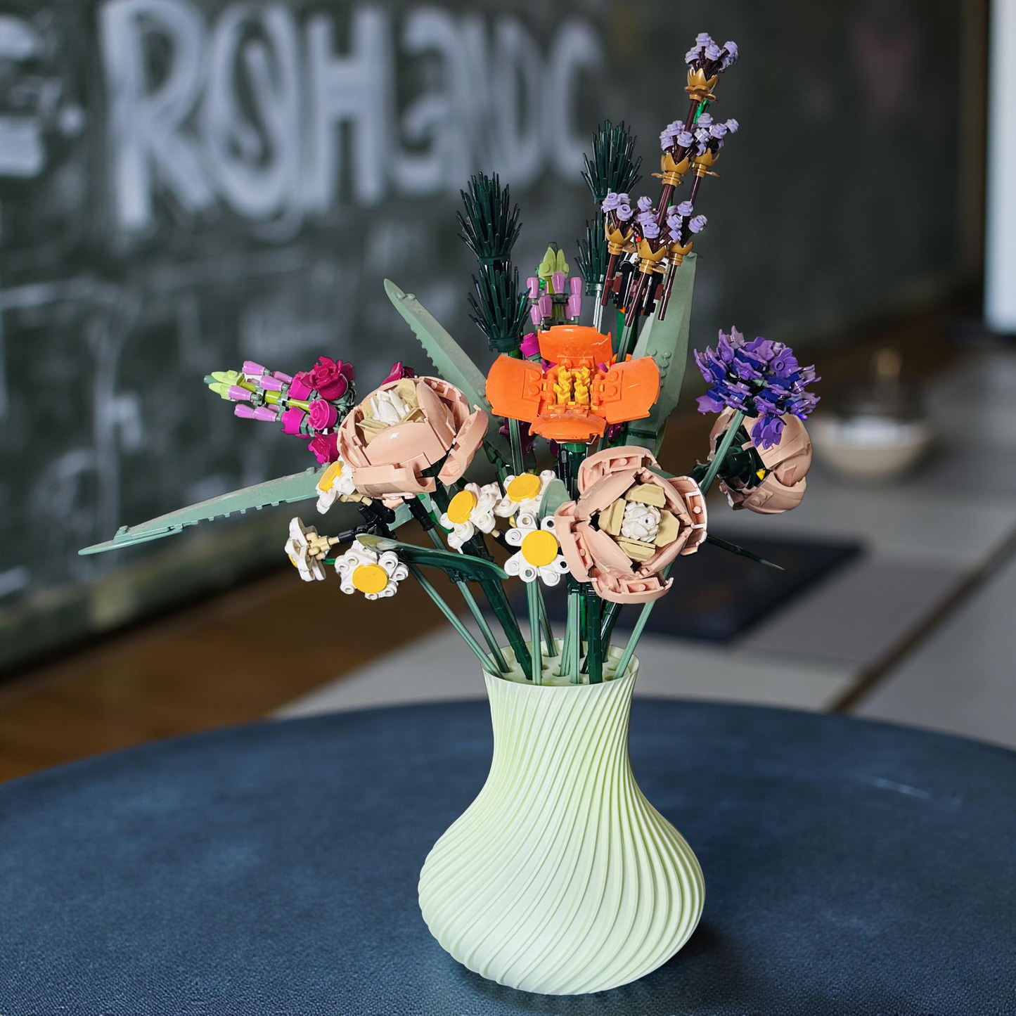 Display Vase For Lego Bouquet,Artificial Flowers, Roses 10280 Botanicals.