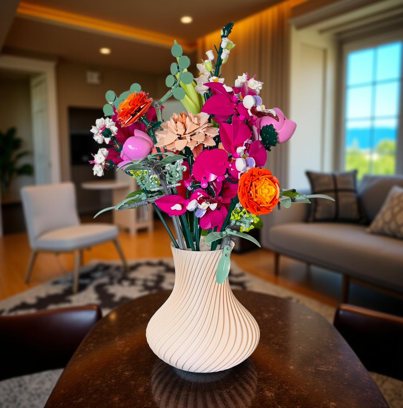 Display Vase For Lego Bouquet, Artificial Flowers or Roses 10342 Botanicals
