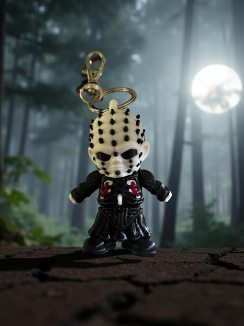 Horror Pinhead Keychain