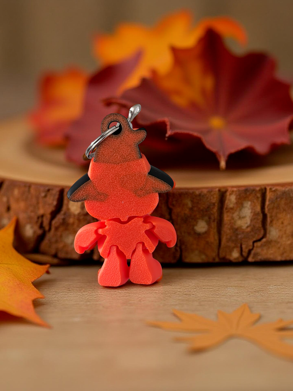 Pumpkin Witch Keychain