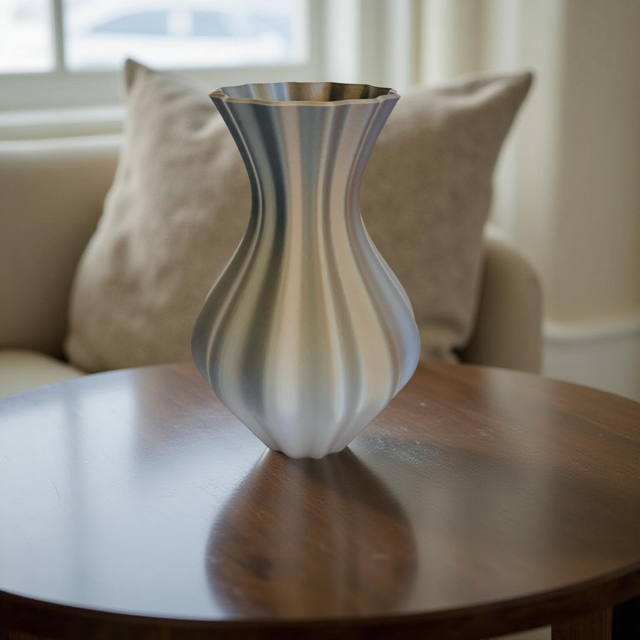 Hourglass Vase for Artificial Flowers