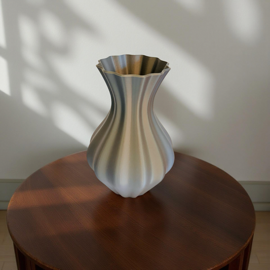 Hourglass Vase for Artificial Flowers