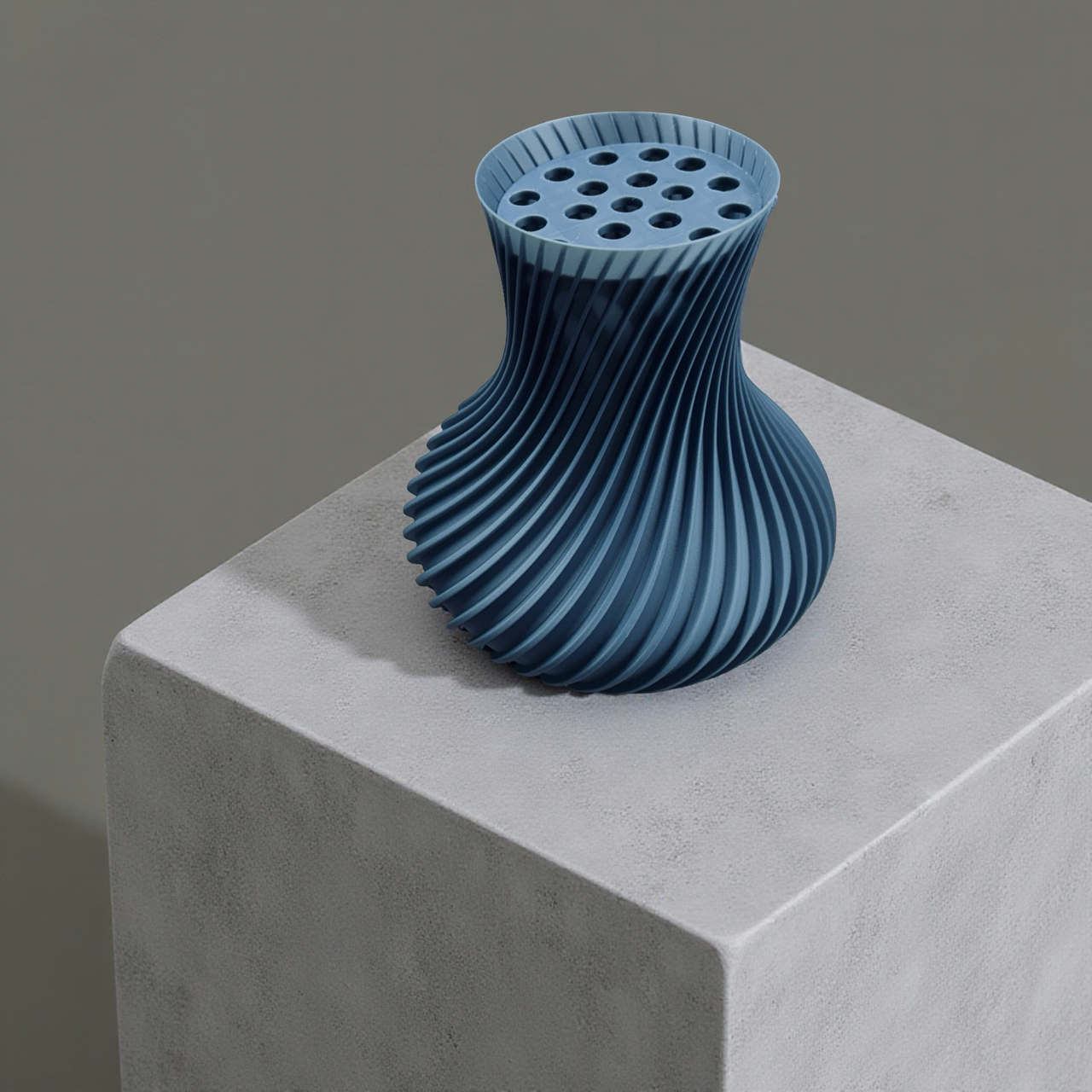 Bloombox Horizon Vase: Modern 3D Printed Display for Botanicals, Lego Flowers & Contemporary Decor