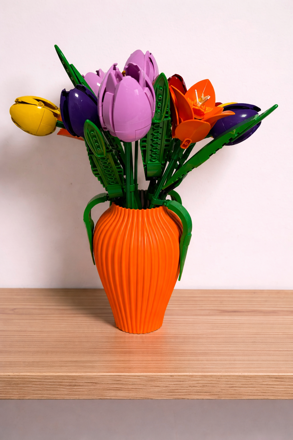 Modern Vase For Lego Bouquets & flower Sets 18cm for Home Decor