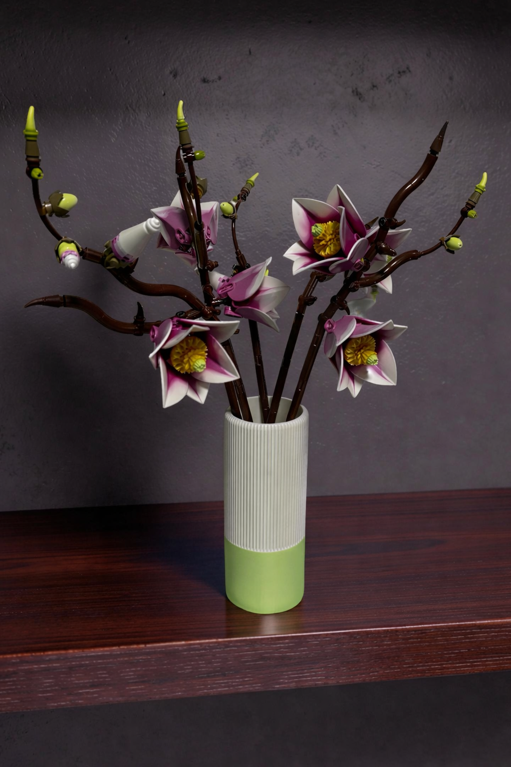 Vase for LEGO Magnolia Branches 11502– 18cm Vase – Custom Colour Base