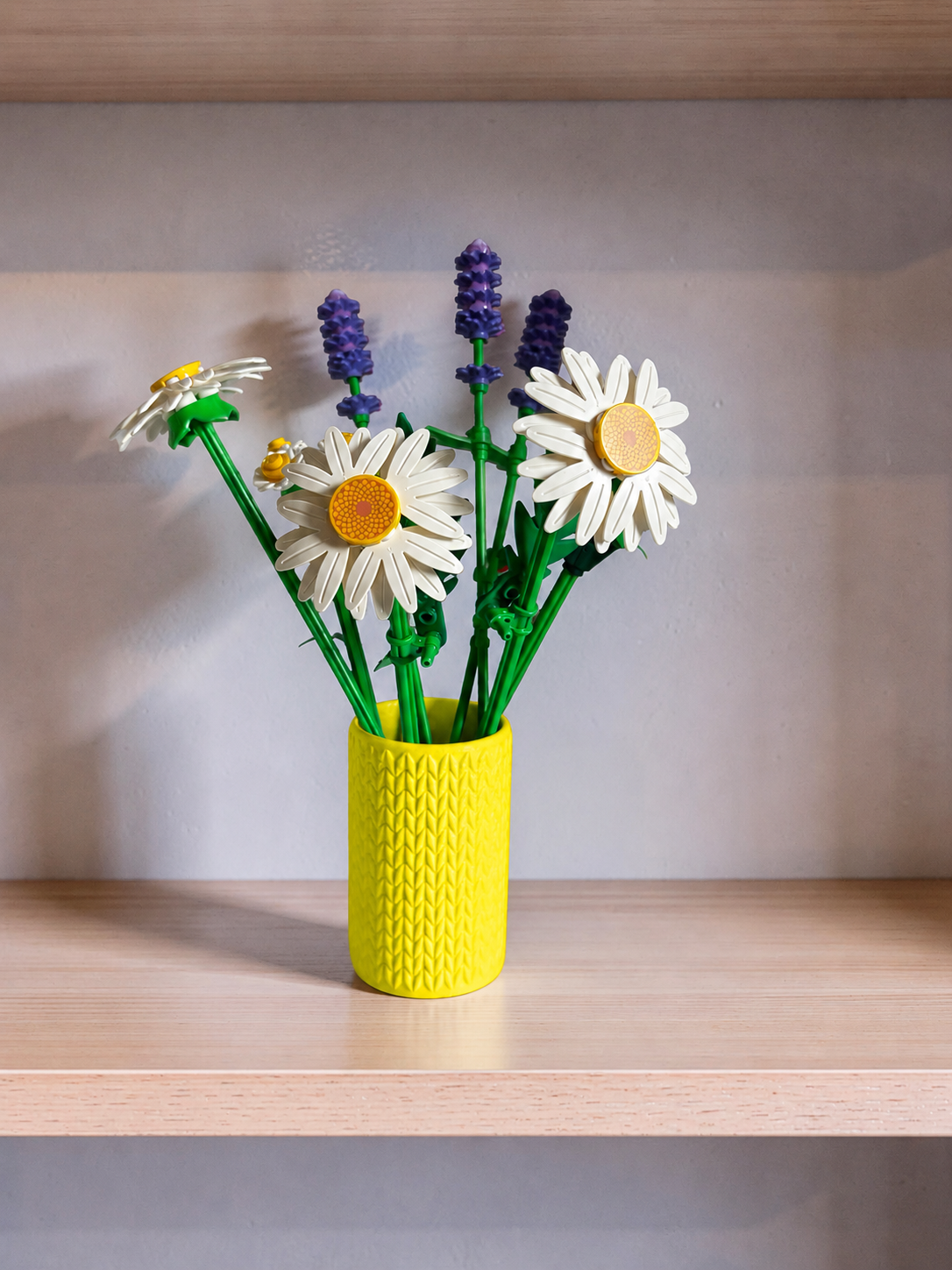 Vase for LEGO Botanicals Daisies 11508 | Modern Knitted Vase | 8cm Tall