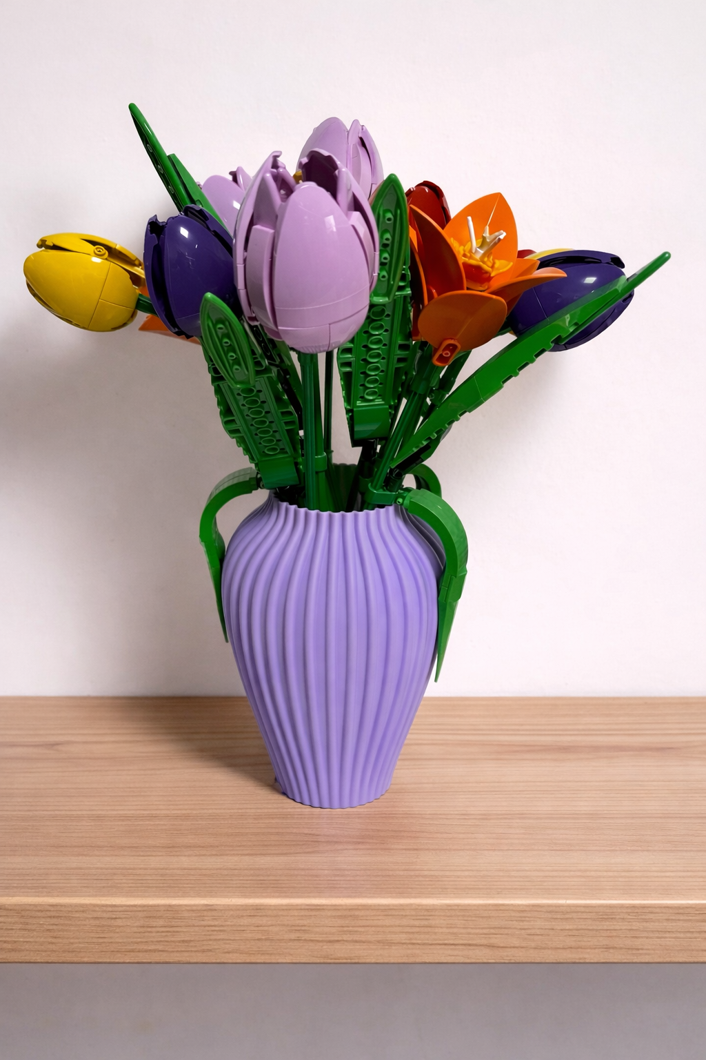 Modern Vase For Lego Bouquets & flower Sets 18cm for Home Decor