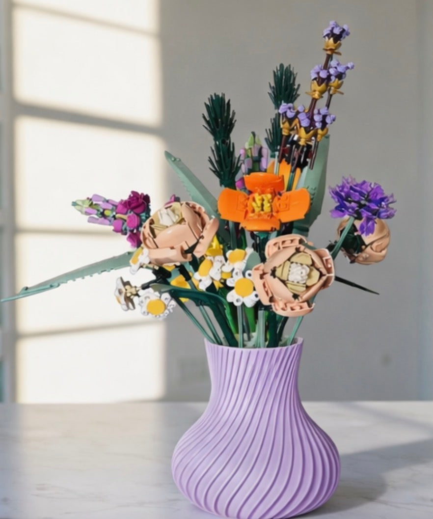 Display Vase For Lego Bouquet, Artificial Flowers or Roses 10313 Botanicals