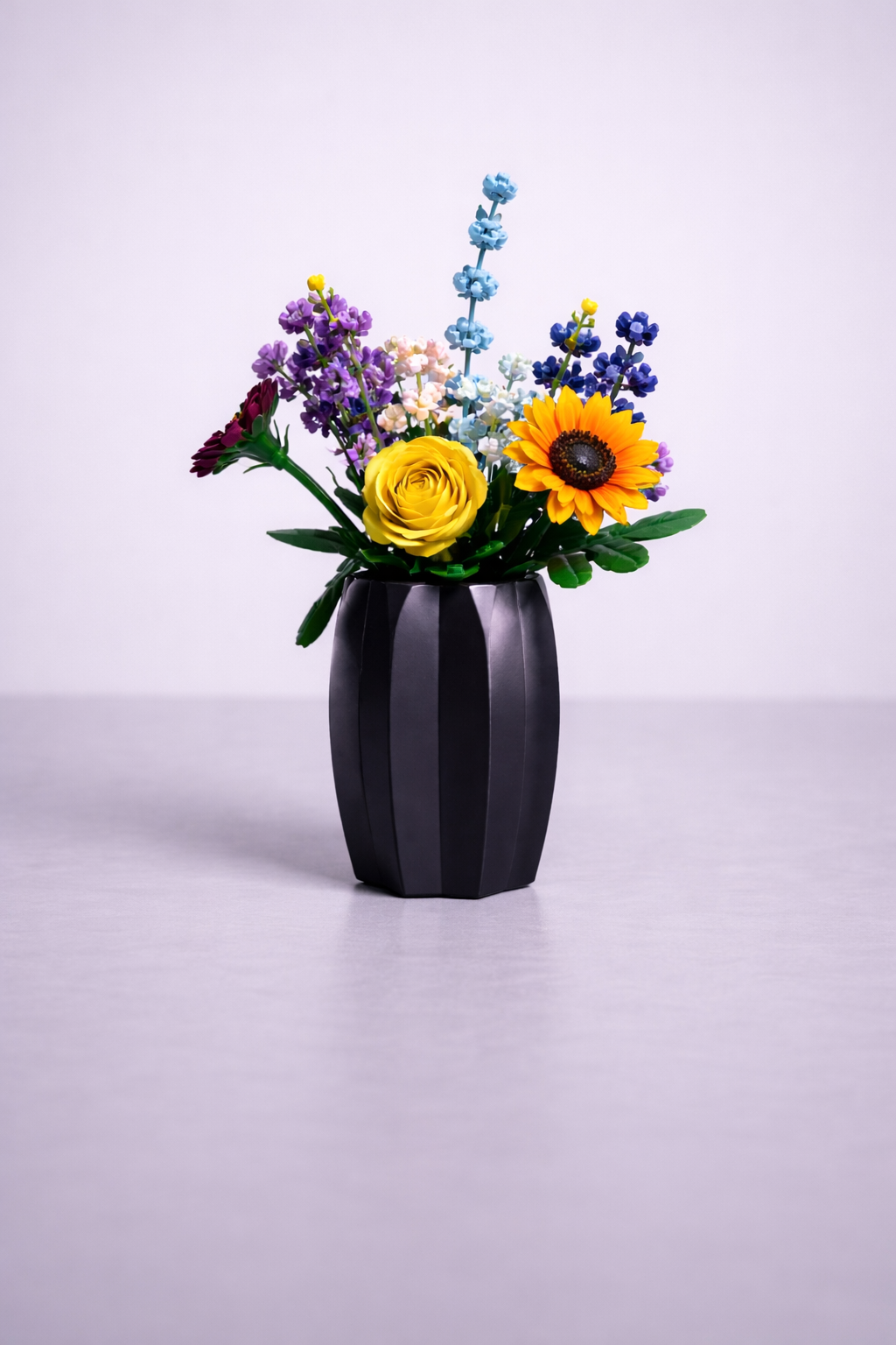 Vase For Lego Flowers,Bouquets, Botanicals tulips, Pink Roses, Red Roses 40461