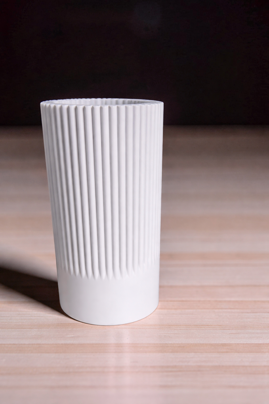 Vase for LEGO Icons Daffodils 40646 | Modern Ribbed Vase | 11cm Tall