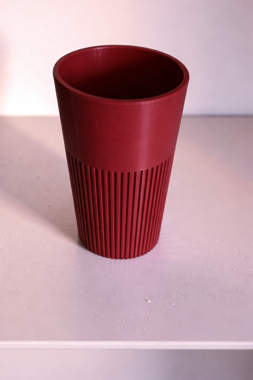 Vase for LEGO Bouquets, Botanicals & Flowers Sets 10313 | Modern Ribbed Vase