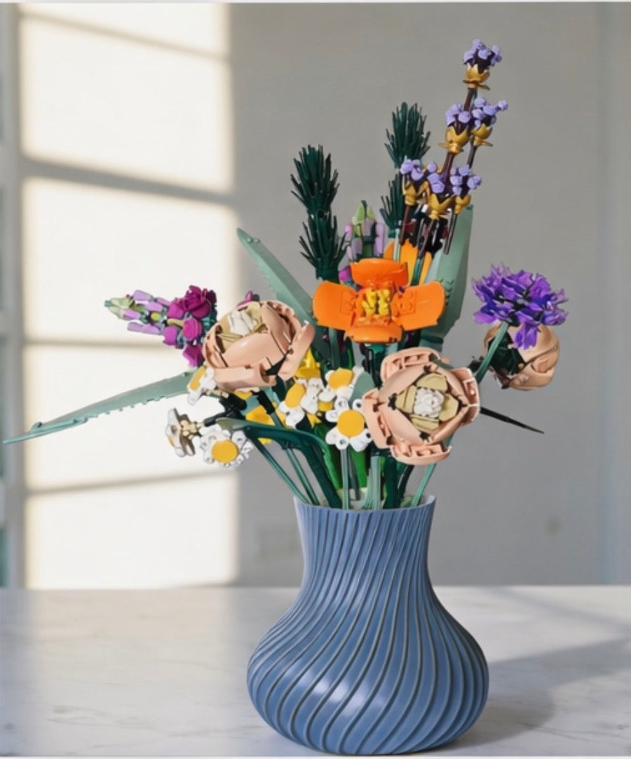 Display Vase For Lego Bouquet, Artificial Flowers or Roses 10342 Botanicals