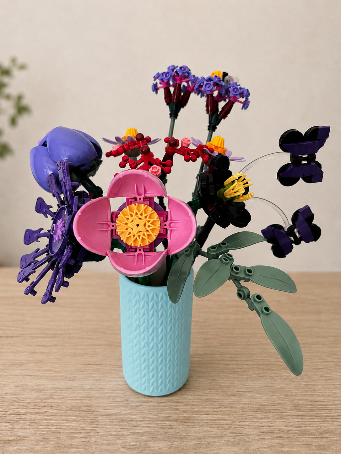 Vases For All LEGO Flowers Sets, Botanicals & Roses In A Modern Knitted Design
