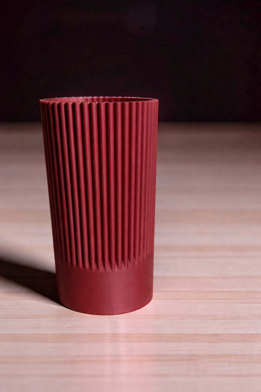 Vase for LEGO Icons Daffodils 40646 | Modern Ribbed Vase | 11cm Tall