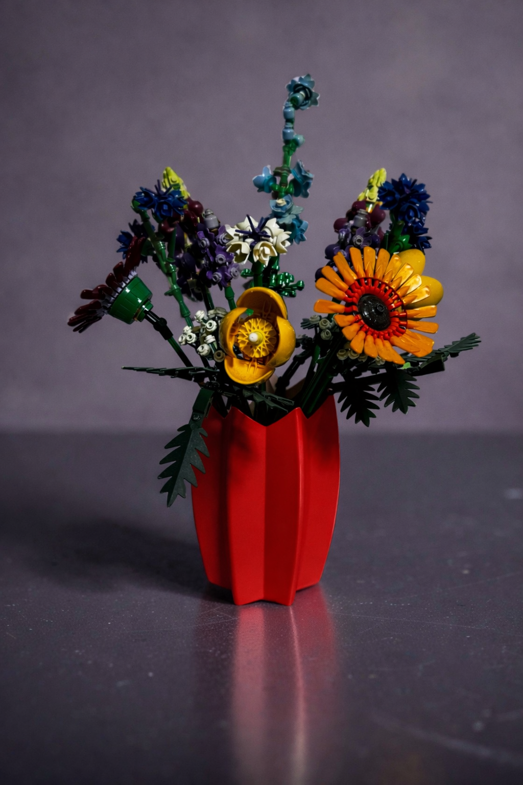 Vase For Lego Flowers,Bouquets, Botanicals tulips, Pink Roses, Red Roses 40461