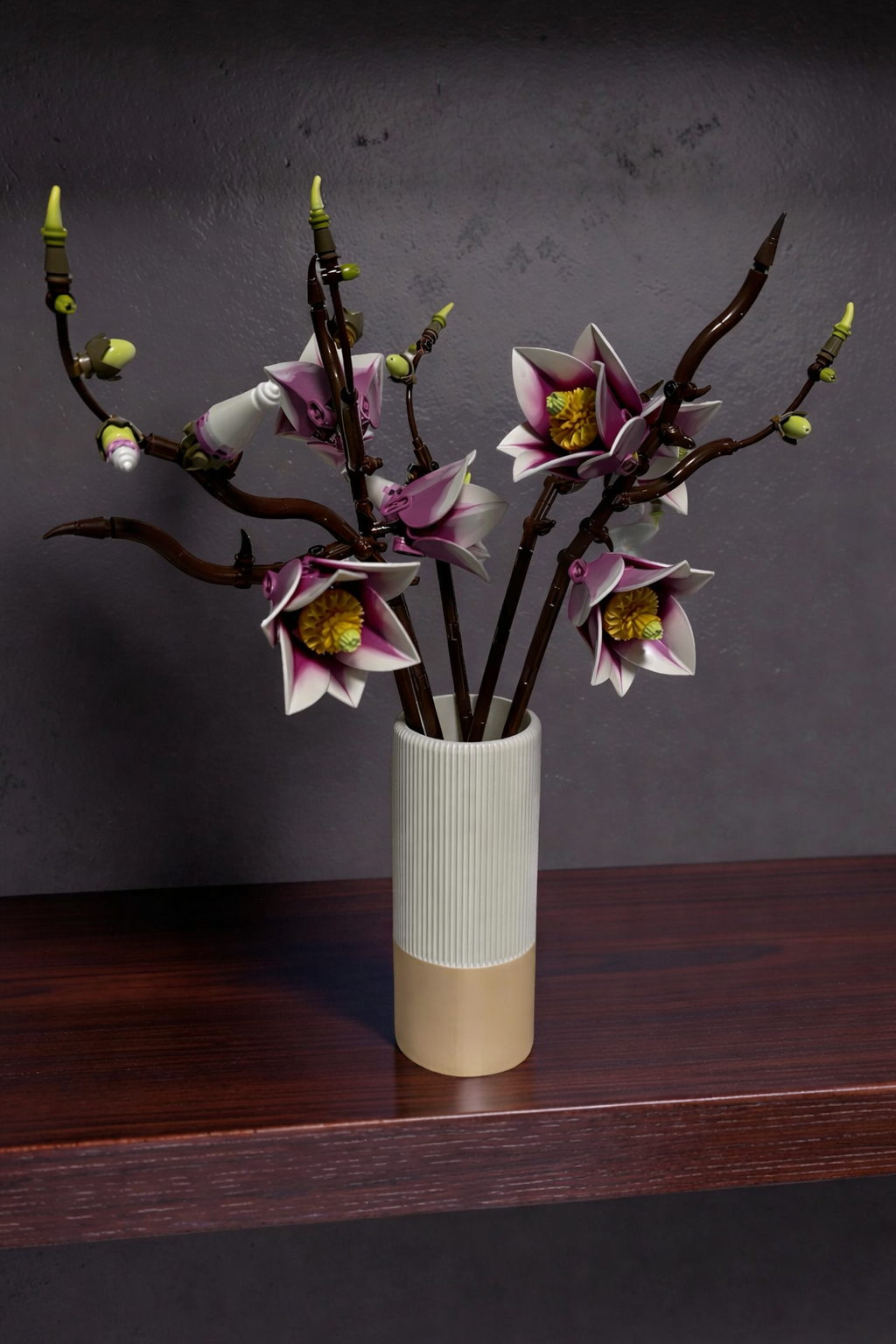 Vase for LEGO Magnolia Branches 11502– 18cm Vase – Custom Colour Base