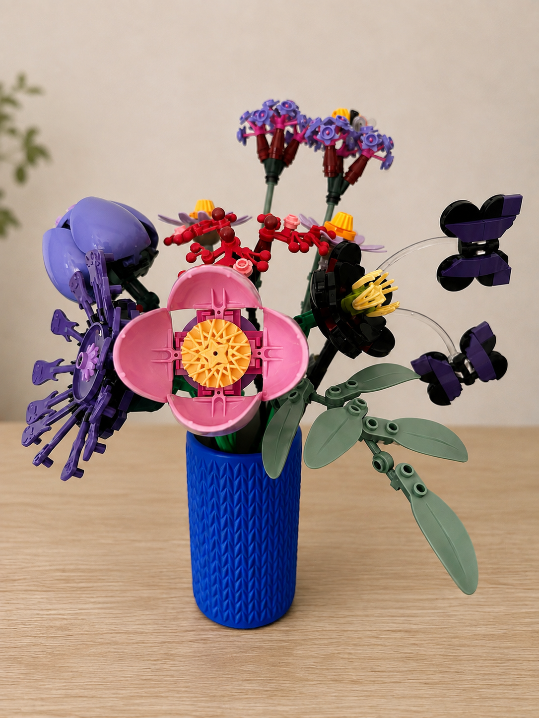 Vases For All LEGO Flowers Sets, Botanicals & Roses In A Modern Knitted Design