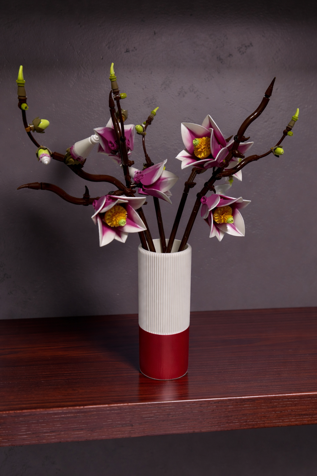 Vase for LEGO Magnolia Branches 11502– 18cm Vase – Custom Colour Base