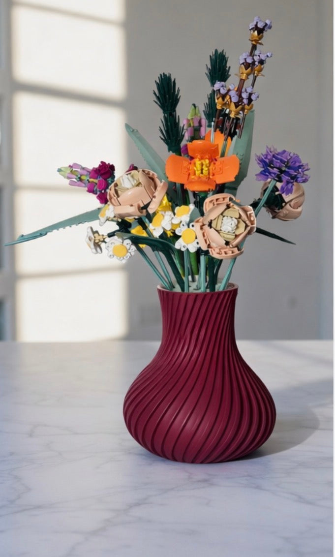 Display Vase For Lego Bouquet, Artificial Flowers or Roses 10313 Botanicals