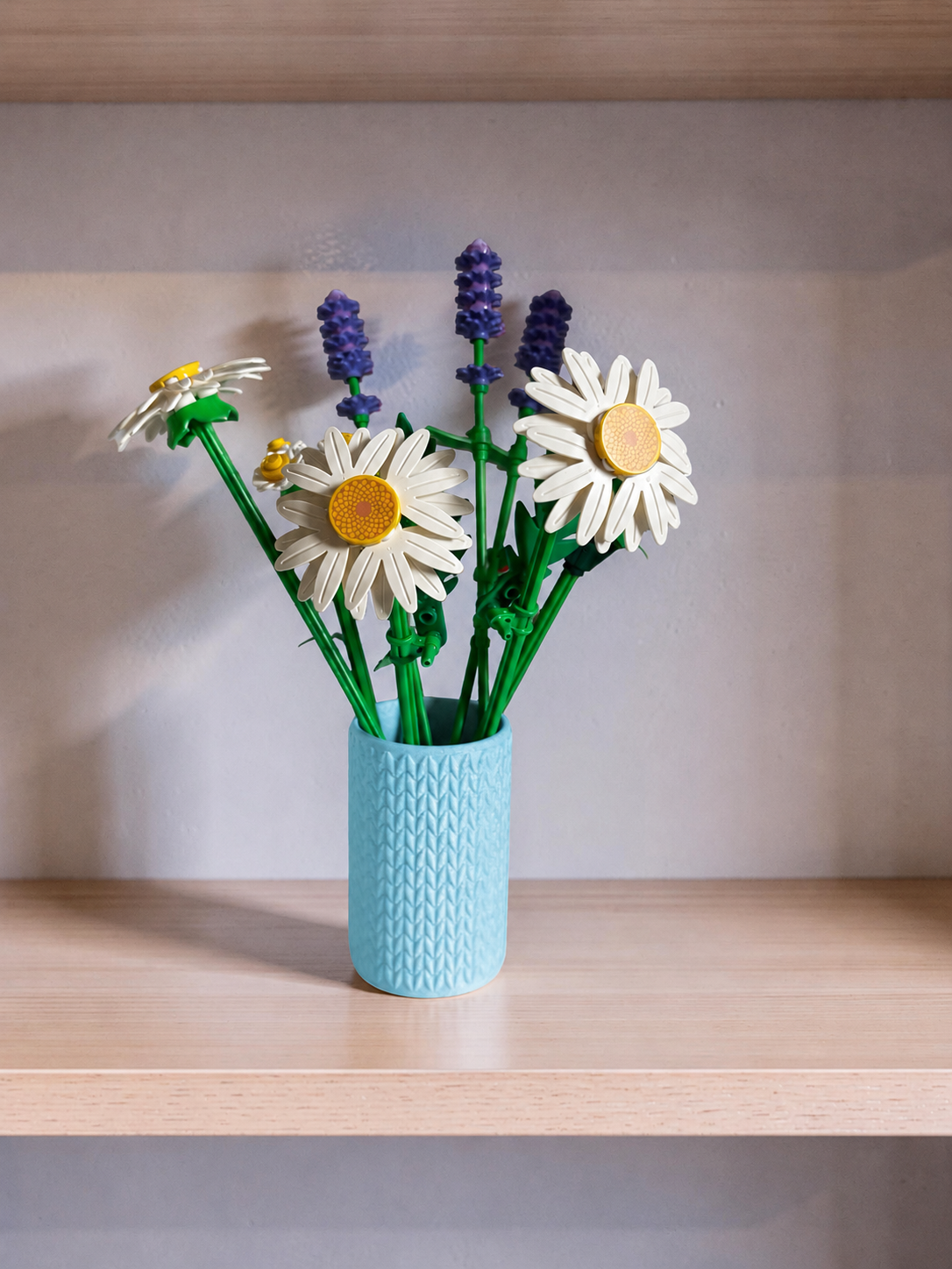 Vase for LEGO Botanicals Daisies 11508 | Modern Knitted Vase | 8cm Tall