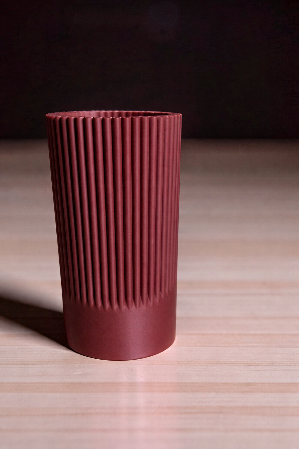 Vase for LEGO Icons Daffodils 40646 | Modern Ribbed Vase | 11cm Tall
