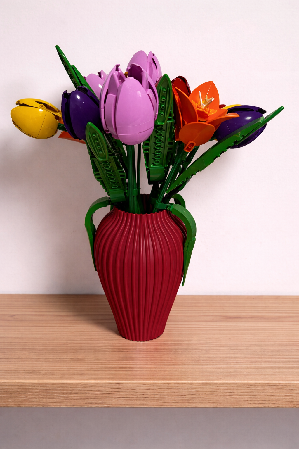 Modern Vase For Lego Bouquets & flower Sets 18cm for Home Decor