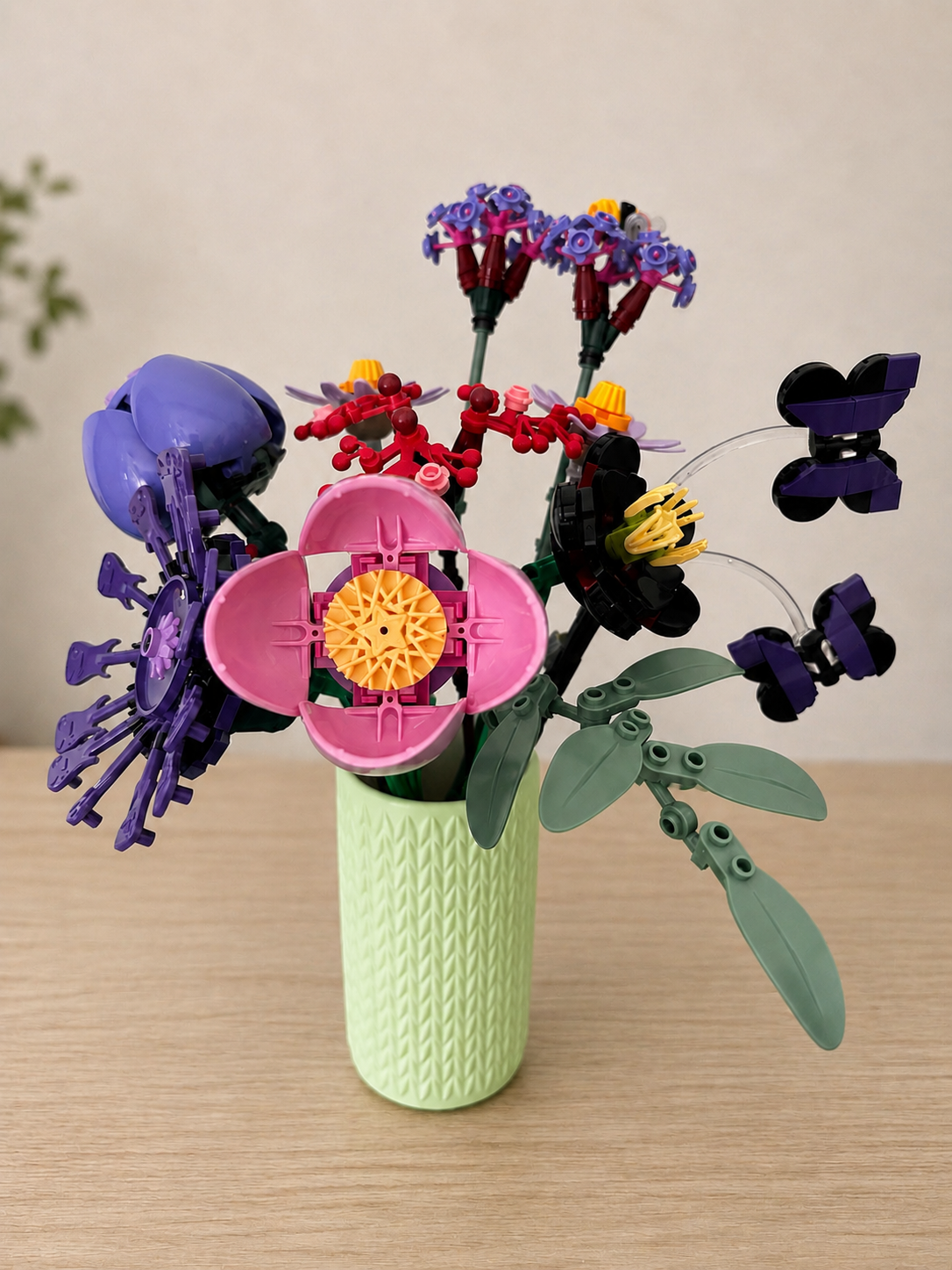 Vases For All LEGO Flowers Sets, Botanicals & Roses In A Modern Knitted Design