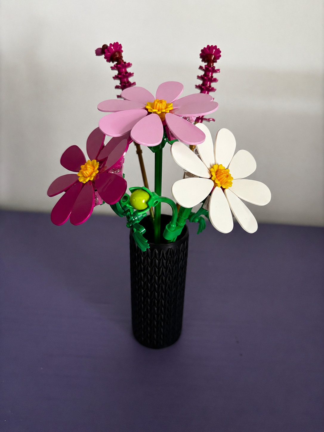 Vase for LEGO Botanicals Cosmos Flowers 11514 | Modern Knitted Vase | 11cm  Tall
