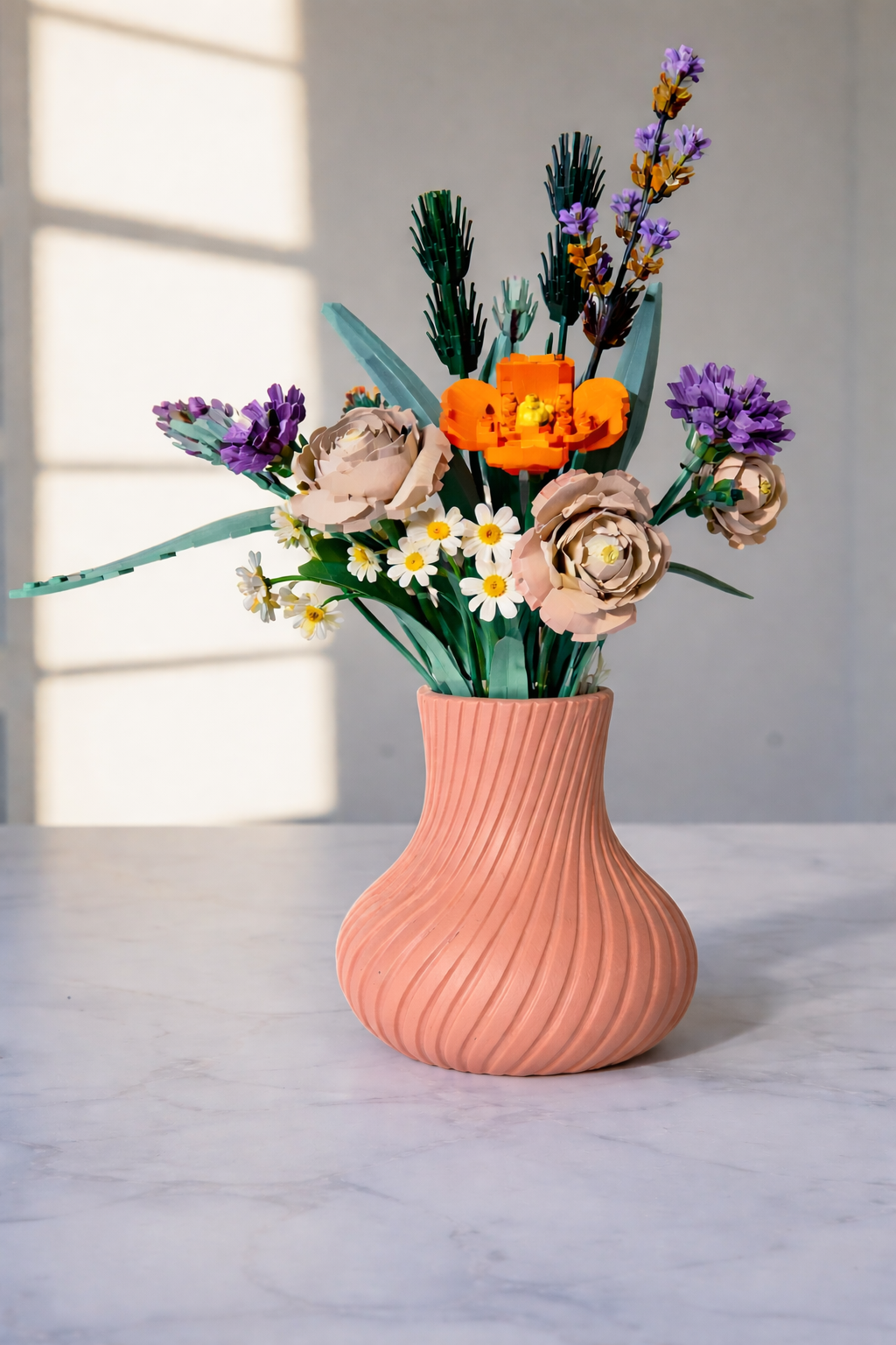 Display Vase For Lego Bouquet, Artificial Flowers or Roses 10313 Botanicals