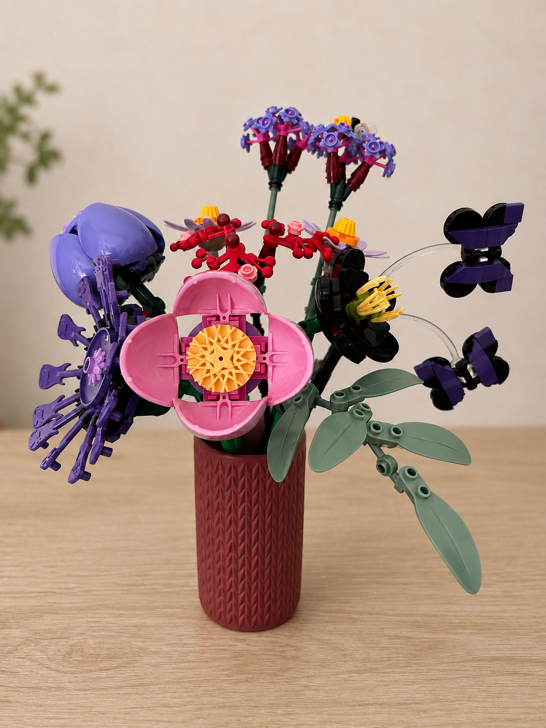 Vases For All LEGO Flowers Sets, Botanicals & Roses In A Modern Knitted Design