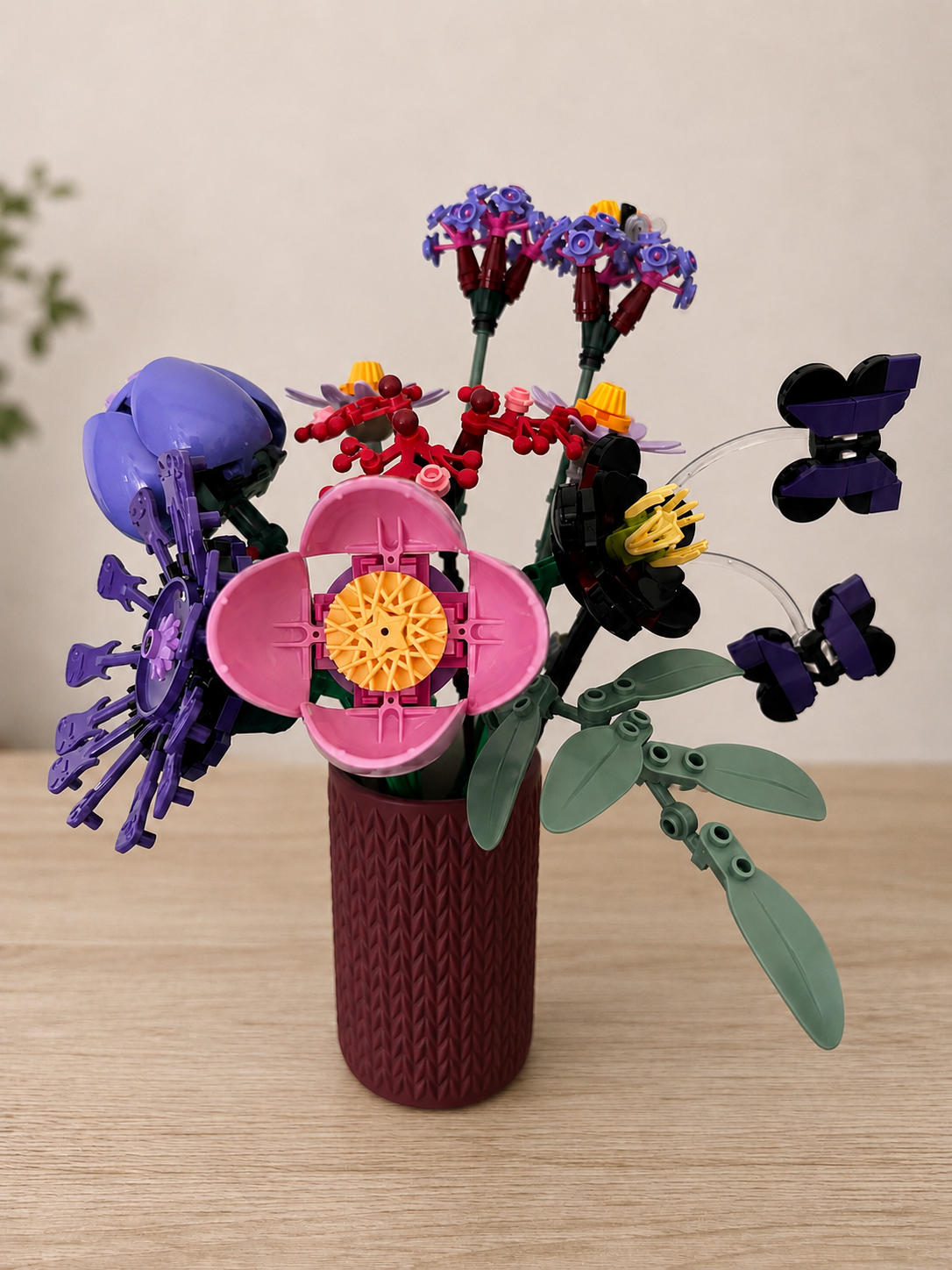 Vases For All LEGO Flowers Sets, Botanicals & Roses In A Modern Knitted Design