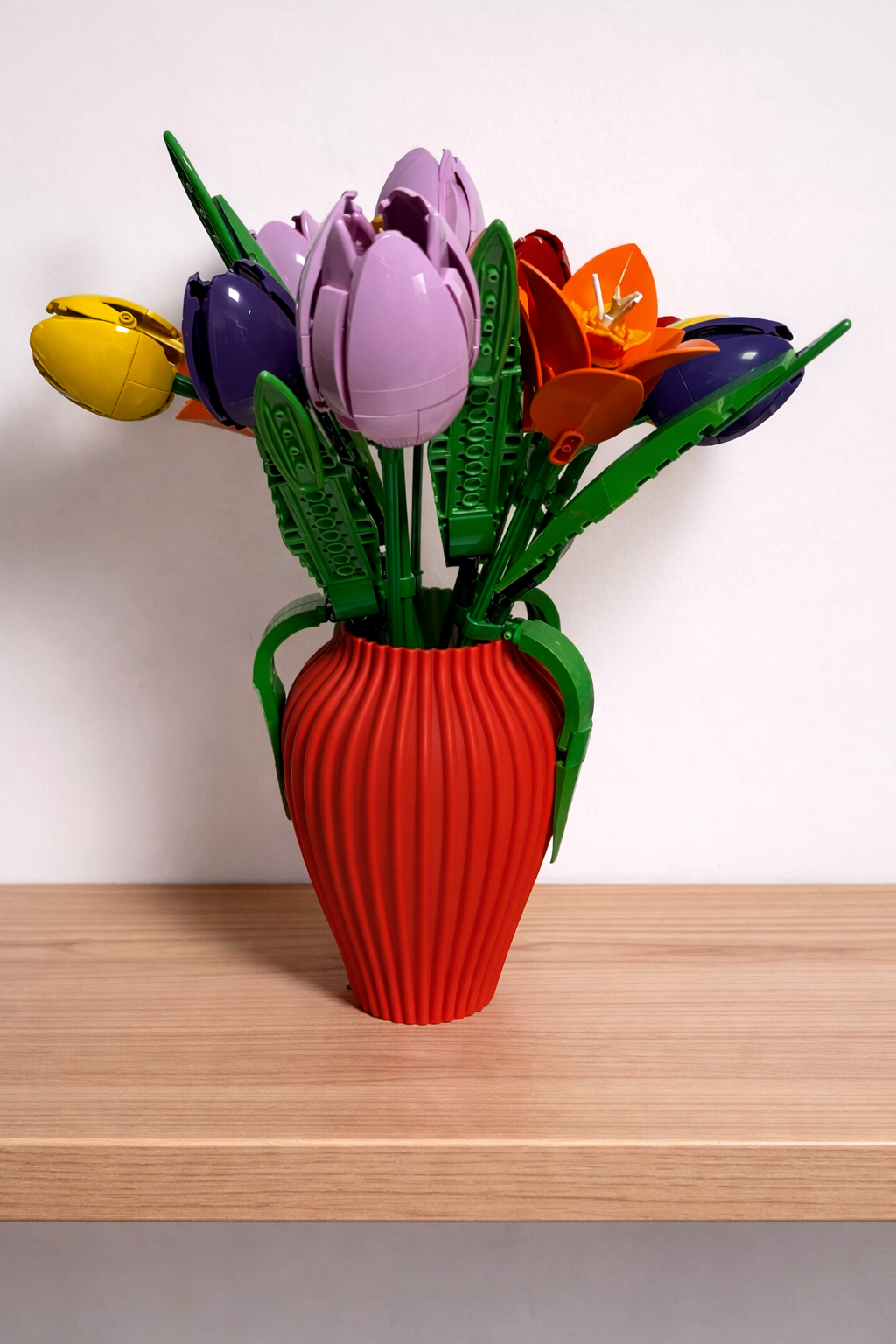 Modern Vase For Lego Bouquets & flower Sets 18cm for Home Decor