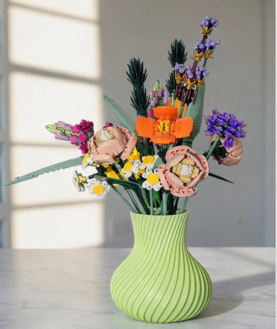 Display Vase For Lego Bouquet, Artificial Flowers or Roses 10313 Botanicals