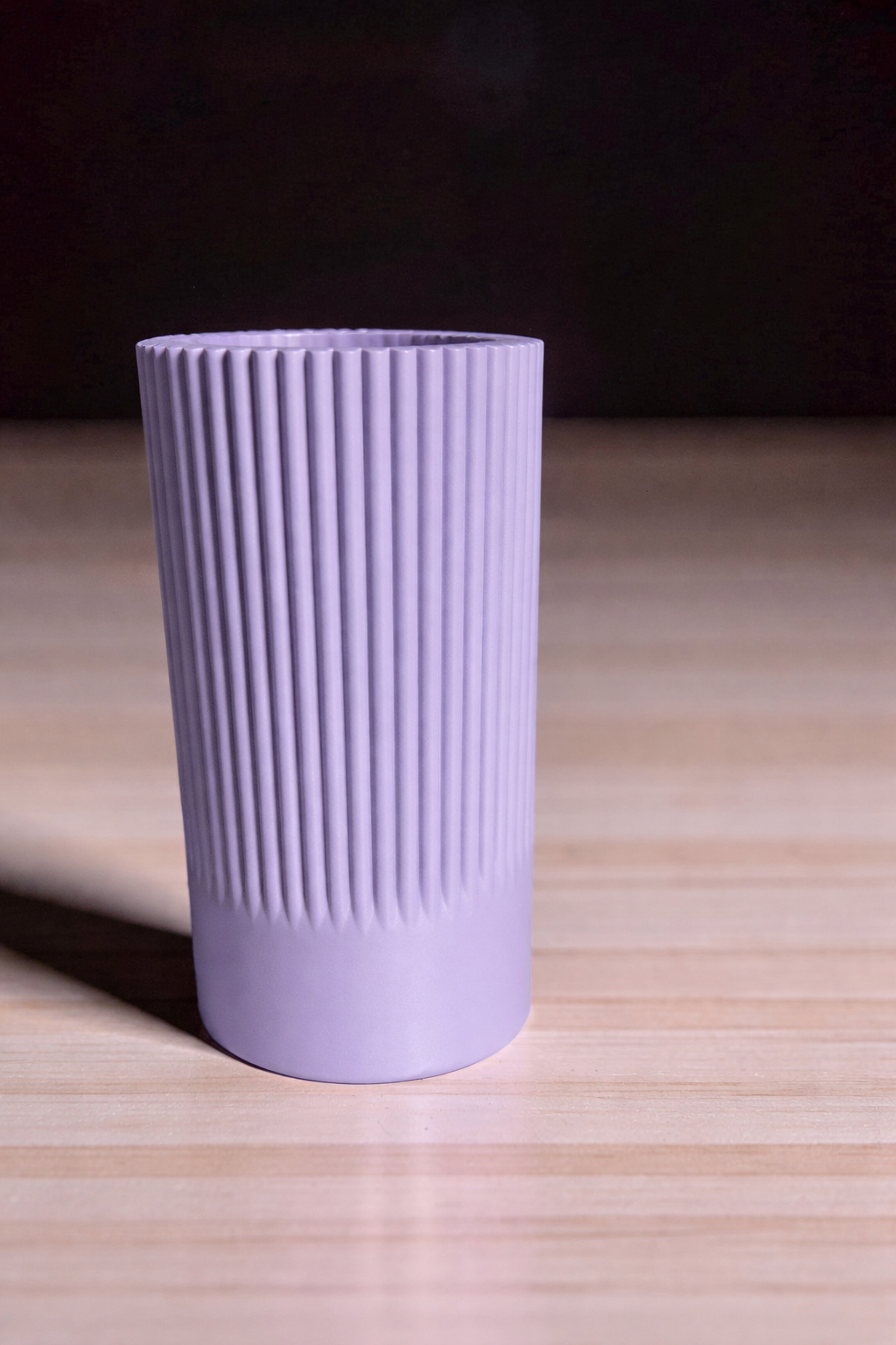 Vase for LEGO Icons Daffodils 40646 | Modern Ribbed Vase | 11cm Tall