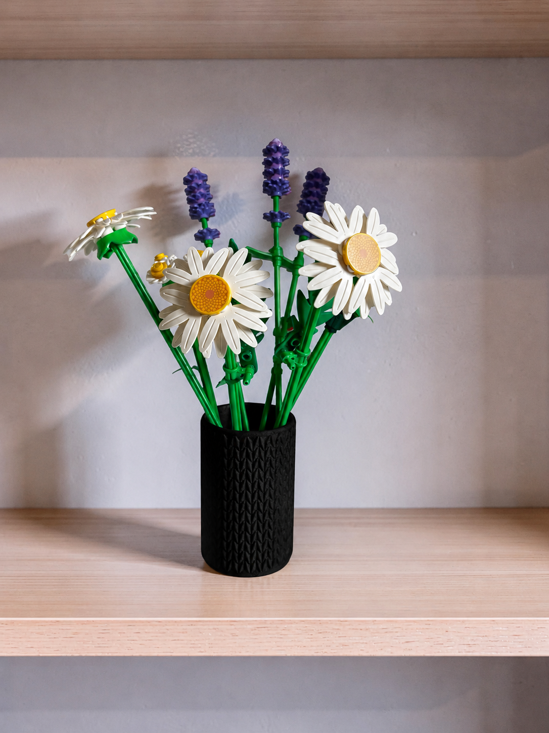 Vase for LEGO Botanicals Daisies 11508 | Modern Knitted Vase | 8cm Tall