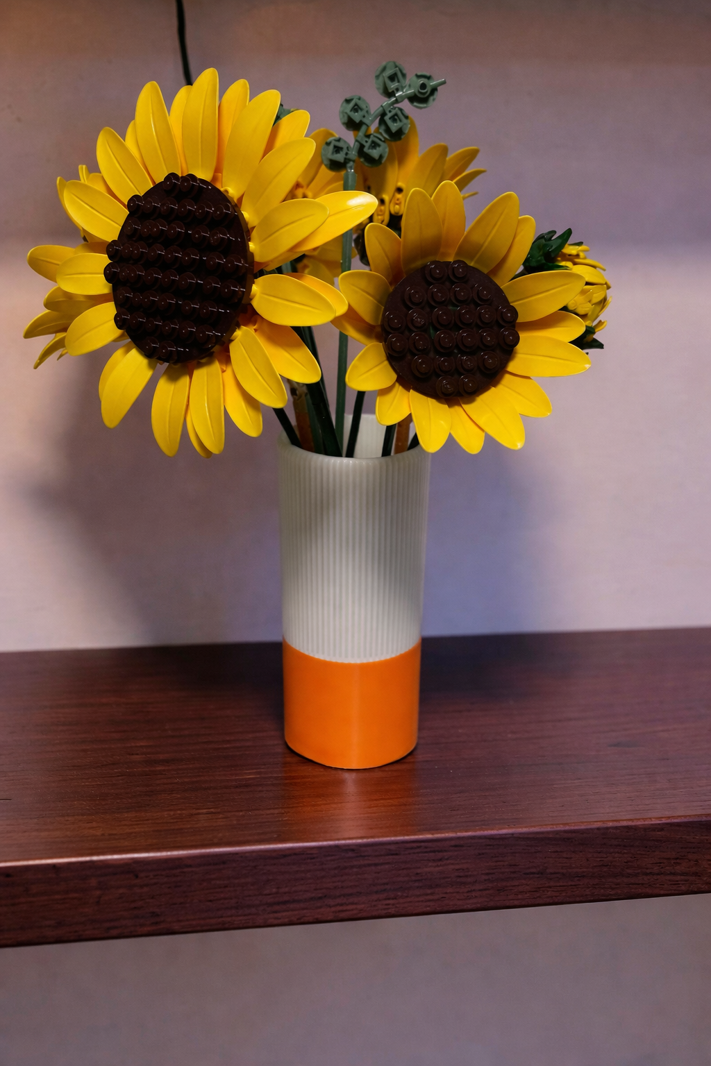 Vases For All LEGO Flowers Sets, Botanicals & Roses In A Modern Ribbed Design