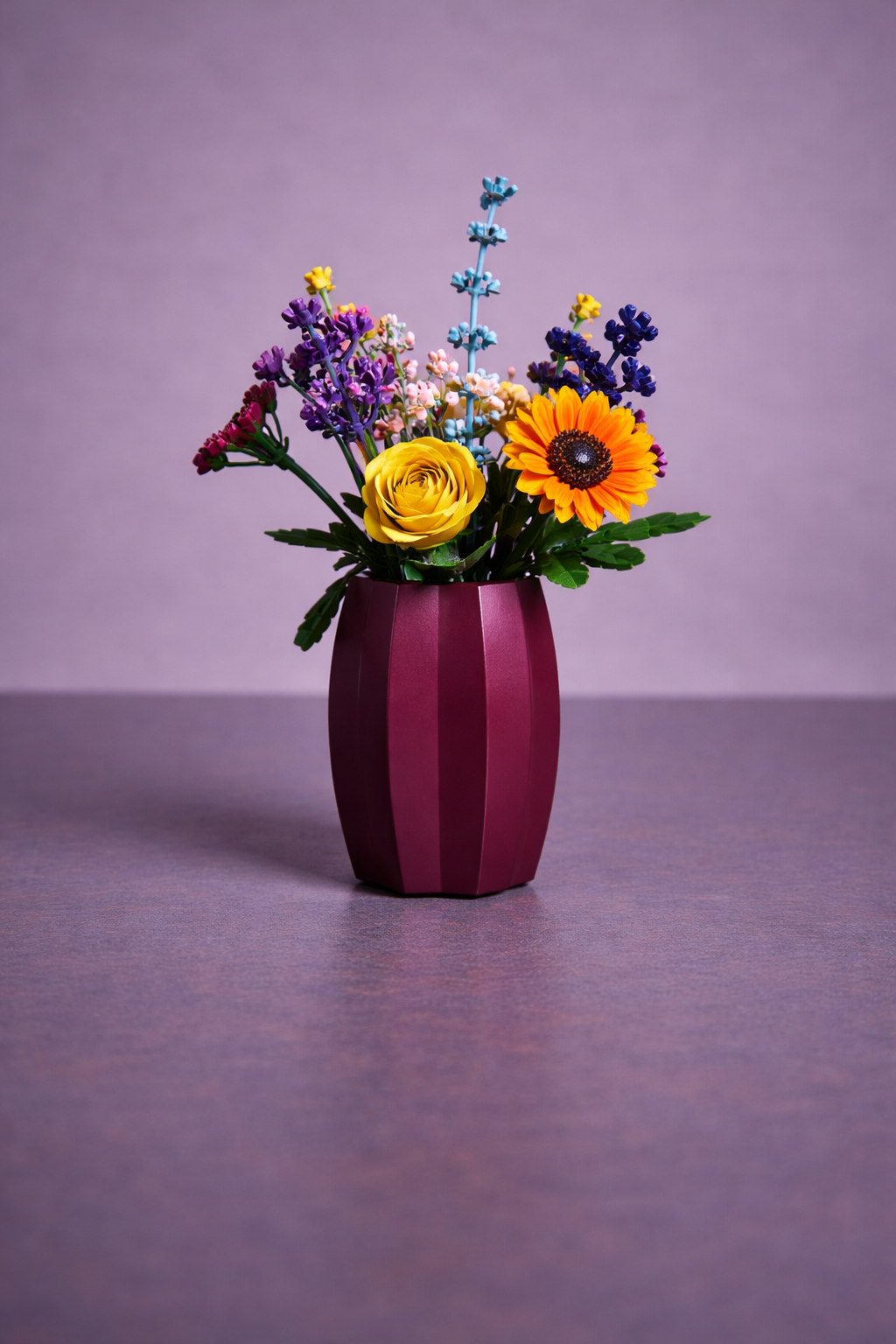 Vase For Lego Flowers,Bouquets, Botanicals tulips, Pink Roses, Red Roses 40461