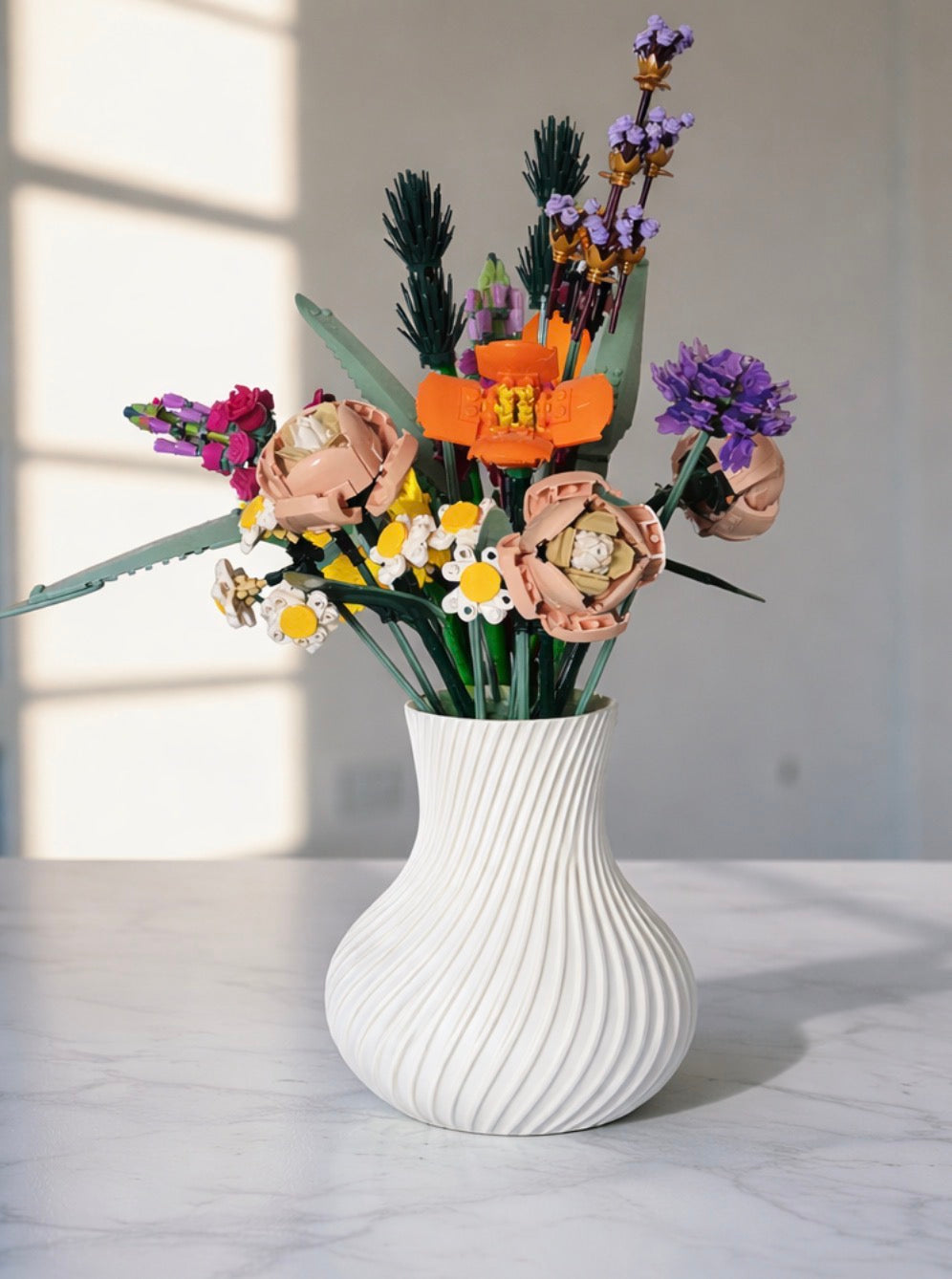 Display Vase For Lego Bouquet, Artificial Flowers or Roses 10313 Botanicals