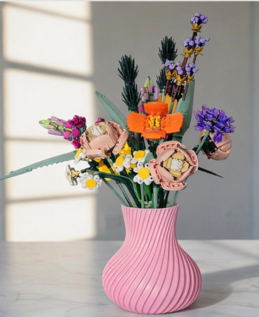 Display Vase For Lego Bouquet, Artificial Flowers or Roses 10313 Botanicals