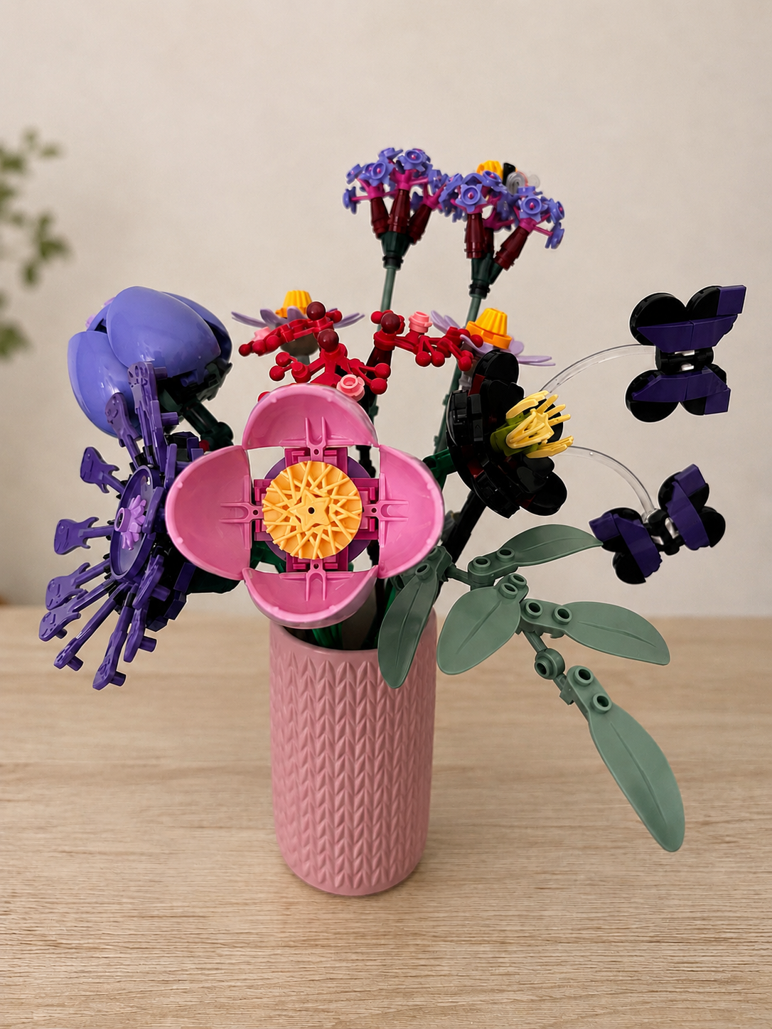 Vases For All LEGO Flowers Sets, Botanicals & Roses In A Modern Knitted Design
